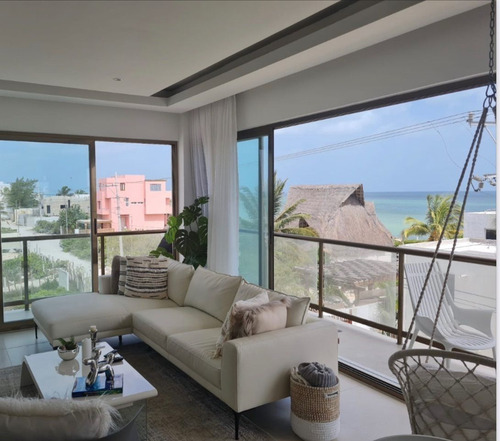 Departamento En La Playa Con Vista Al Mar, Ubicado Progreso-telchac San Benito