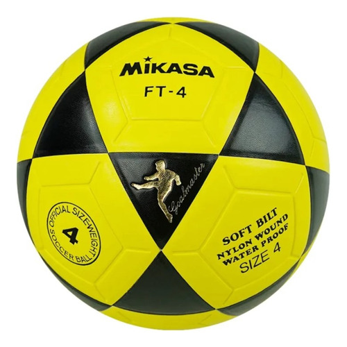 Pelota Balón Mikasa  De Cuero #4 Futbol Campo Japan Ft-4    