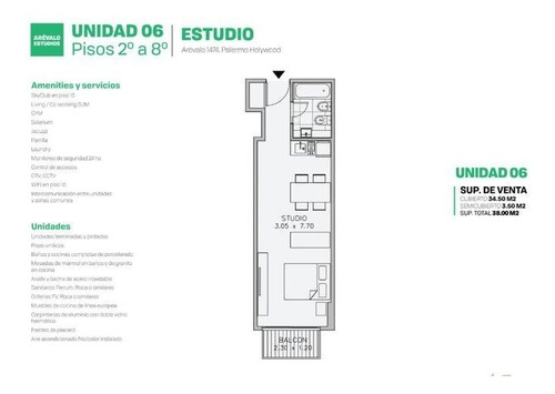 Departamento En Venta Palermo 1 Ambiente