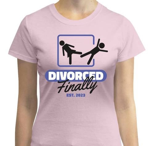 Playera Moda - Dama - Divorced Finally Pareja Amor