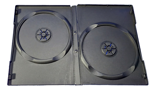 Caja Estuche Doble Dvd O Cd Lomo Grueso 14 Mm. Pack X 10 Un.