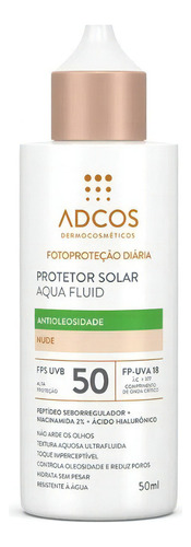 Protetor Solar Aqua Fluid Nude Fps50 Adcos 50ml