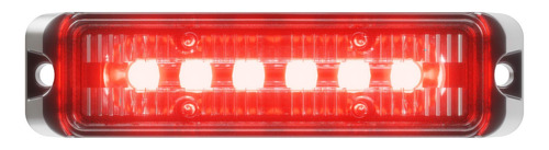 Abrams Flex Serie (rojo Rojo) 18w 6 Led Bombero Pov Vehiculo
