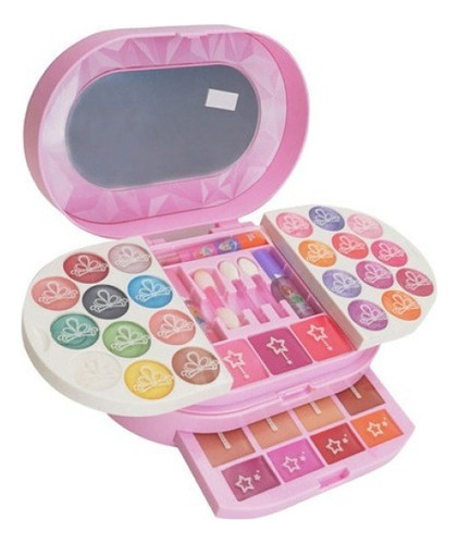 Paleta De Maquillaje Real Para Niñas, Kit De Maquillaje Lava