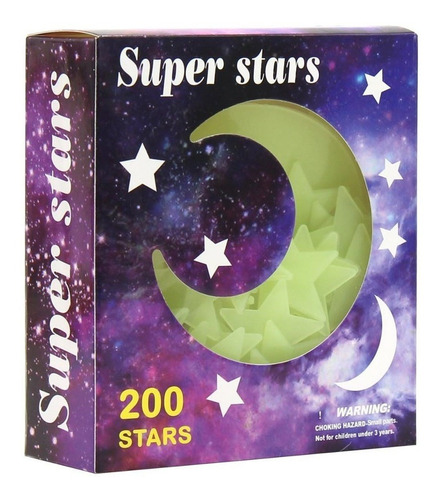 1 Luna Y 200 Estrellas Luminosas