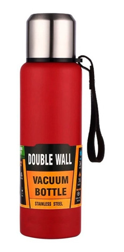 Termo Vacuum Con Correa 1 L De Acero Inoxidable Doble Pared