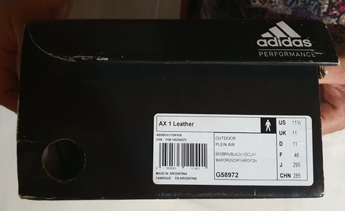 Zapatillas adidas Ax 1 Leather, Talle 11 1/2