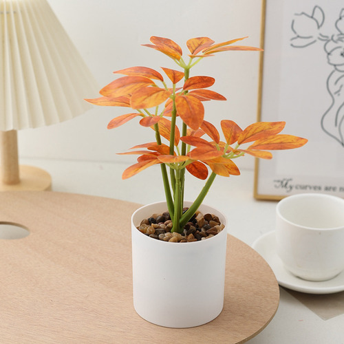 Plantas Artificiales En Maceta Schefflera Octophylla **077