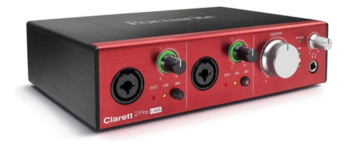 Interfaz de audio Focusrite Clarett USB 2Pre 127V