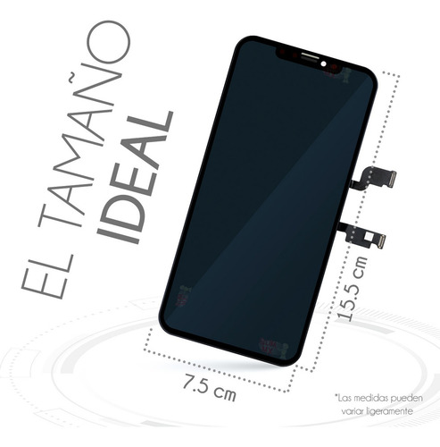 Pantalla Completa Para iPhone XS Max A1921 A2101 A2102 A2104 Incell Color Negro Slim Company