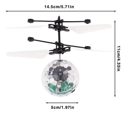 Mini Dron Volador Sensor De Mano Con Luces Led Recargable