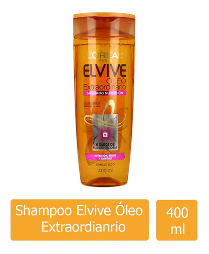 Shampoo Elvive Oleo Extraordinario Nutricion 400 Ml