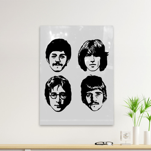 Cuadro Deco The Beatles Vector (d0658 Boleto.store)