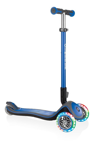 Patineta Globber Color Azul Con Luces