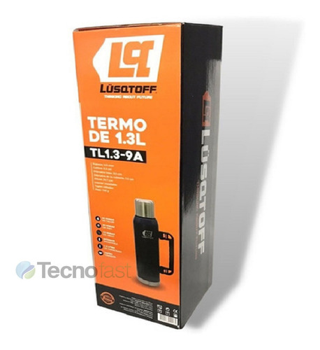 Termo 1.3 L Lusqtoff Acero Inoxidable Manija + Regalo Mate