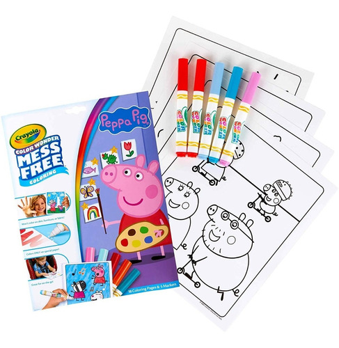 Kit De Colores Peppa Pig Y Sus Amigos Crayola Color Wonder 