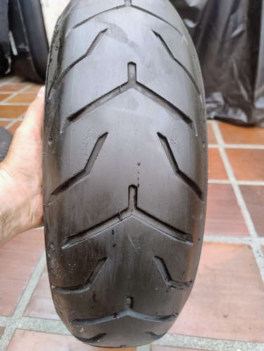 Pneu Moto Dunlop 180/65-16 D407, Meia Vida, Faixa Branca. (Usado)