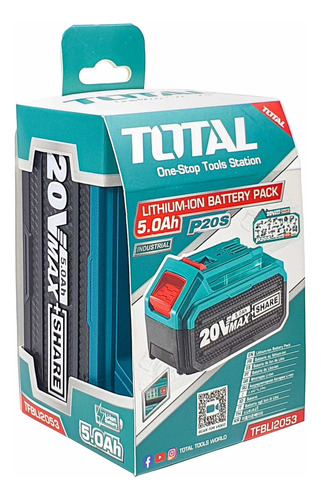 Bateria De Litio-ion De 5ah 20v Total Tools Tfbli2053
