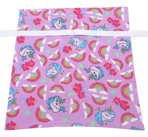 Vzwraps Bolsa De Regalo De Tela Reutilizable De Unicornios Y