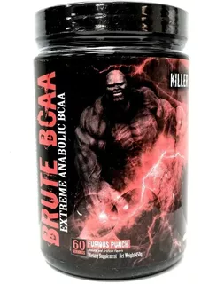 Suplemento En Polvo Killer Labz Brute Bcaa Aminoácidos Sabor Furious Punch En Bote De 450g 60 Un