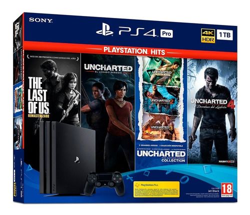 Playstation 4 Pro Bundle Uncharted Saga + The Last Of Us