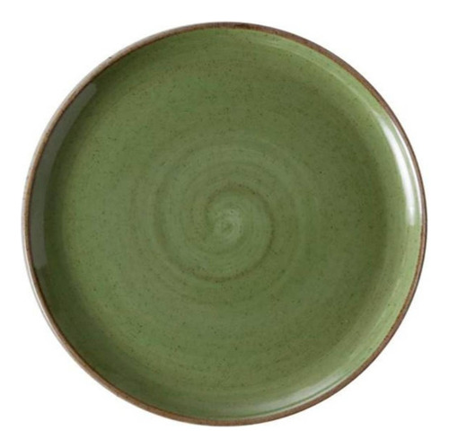 Plato Coupe De Porcelana 23,6cm Verde Artisan