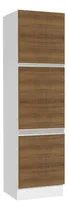 Comprar Mueble De Cocina Despensa 3 Puertas Glamy 60cm Blanco Marrón