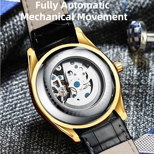 Reloj Mecánico De Cuero Chenxi Tourbillon Para Hombre