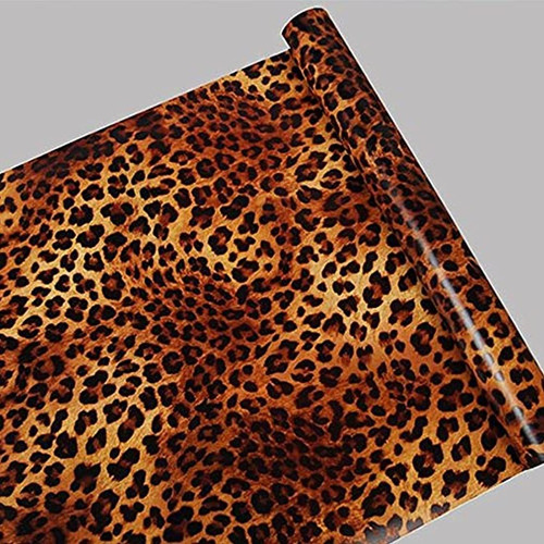 Estante Autoadhesivo Con Estampado De Leopardo Atractivo