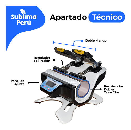Sublimadora Doble De Tazas Freesub