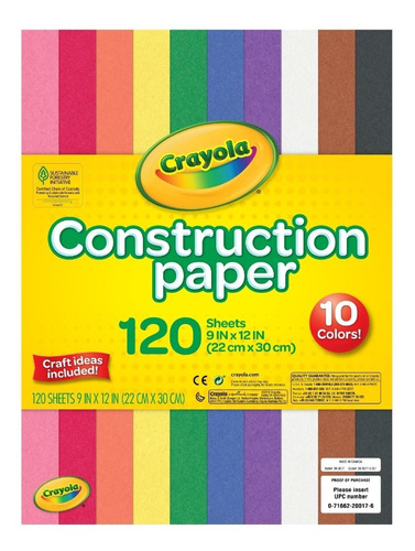 Block De Papel De Colores  Crayola 120 Pag Utiles Escolares