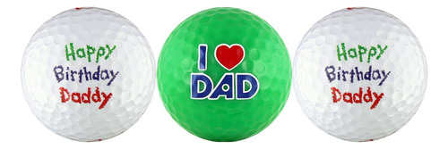 Happy Birthday Daddy W Love You Pelota Golfset Regalo