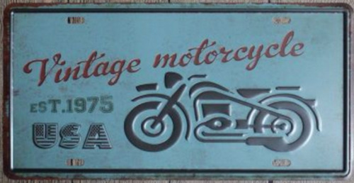 Imagen 1 de 2 de Carteles De Chapa Vintage Retro Decoración Patente Garage