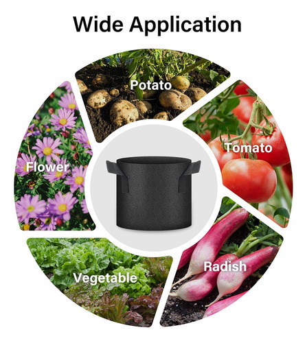 Macetas Para Cultivo De Plantas Healsmart Tomoato De 3 Galon