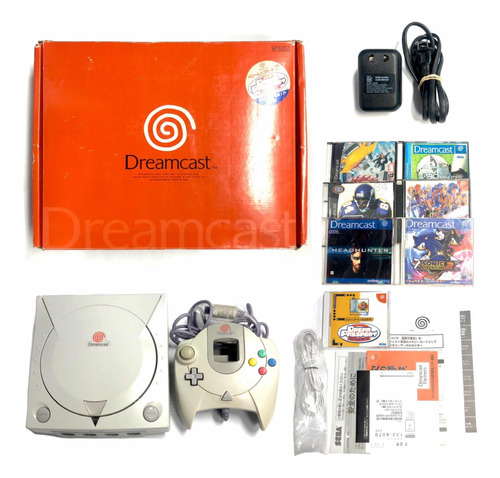 Sega Dreamcast Completa En Caja + Joystick + Juegos A 220v