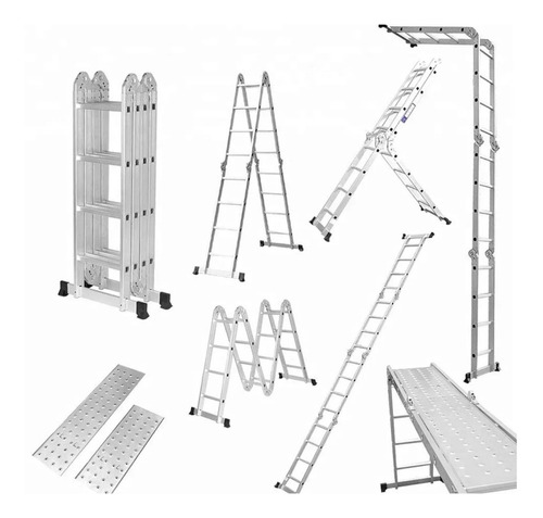 Escalera Multiposición 16 Peldaños Articulada 200kg Truper