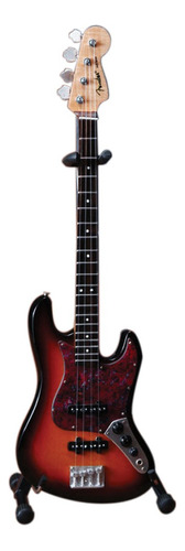 Guitarra Miniatura Fender Sunburst Jazz Bajo