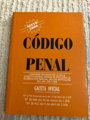 Código Penal De Venezuela