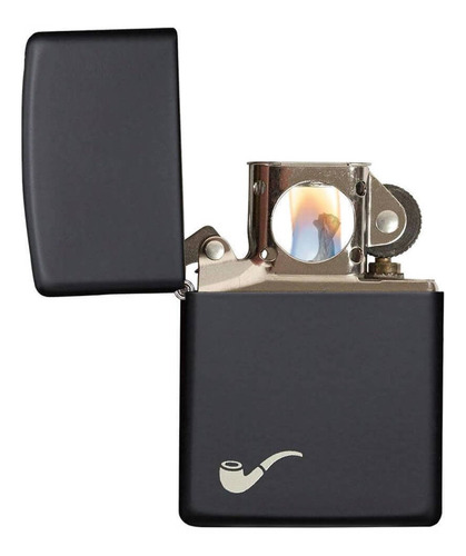 Isqueiro Zippo 218pl Classic Para Cachimbo Preto Com Fluido