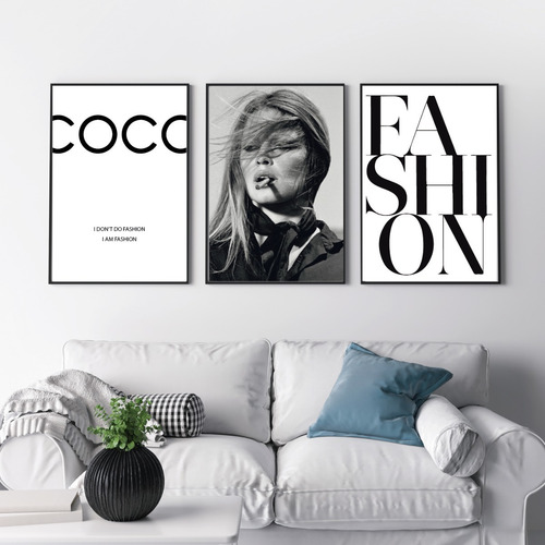 Imagen 1 de 1 de Cuadros Decorativos - Set X3 - 30x40 - Moda