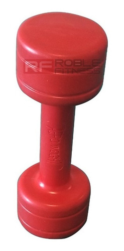 Imagen 2 de 5 de Mancuerna De Color 2 Kg Pesa Plastica Pvc Entrenamiento