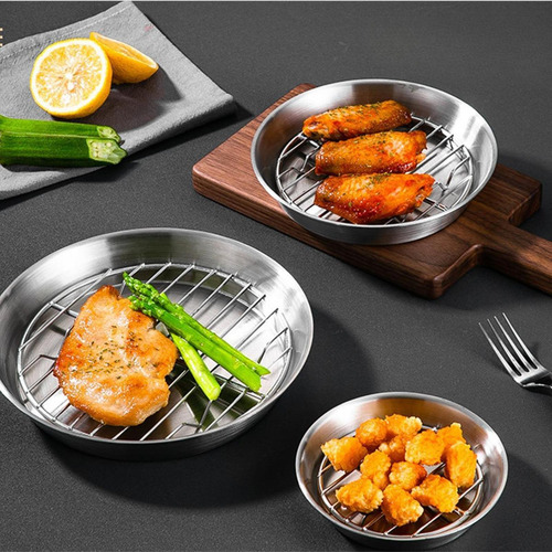Set De Asador Y Bandeja Para Gotear Aceite Para Mariscos, 24