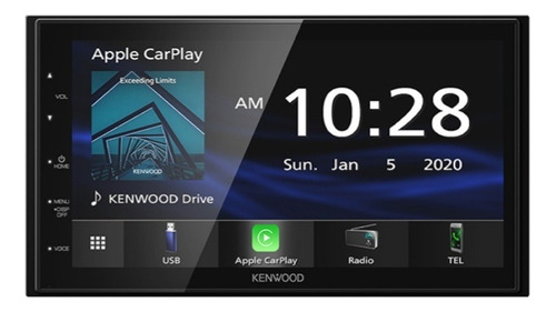Kenwood Dmx4707s Receptor De Visualización Táctil Digital De 6.8 Pulgadas Con Apple Carplay Y Android Auto