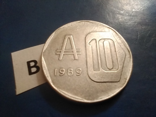 Monedas 10 Australes Año 1989 Argentinas Casa Del Acuerdo