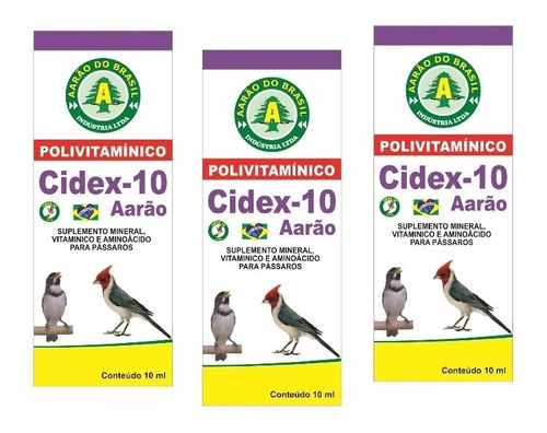 3 Un Cidex 10 Líquido - Aarão - Para Peito Seco Em Aves