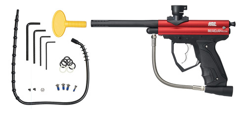 Marcador De Paintball Semiautomatico Mercury Rise Hail Rojo
