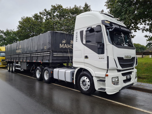 Imagem 4 de 15 de Iveco Hiway 440 6x2 Ano 14 + Granel Rodolinea 12.40 C/ Pneus