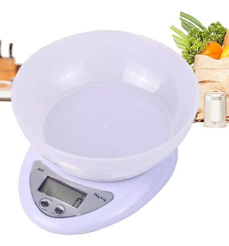 Balanza Pesa Digital De Cocina Hasta 1g-5kg Alta Precisión