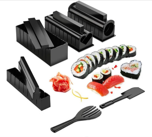 Juego De Moldes Y Herramientas De 10 Piezas Para Hacer Sushi