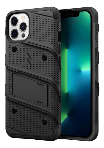 Funda Para iPhone 13 Pro Max, Negra/con Sosten/rigida